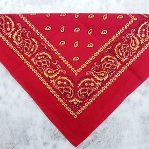 Bandana‎ ~ Red & Gold